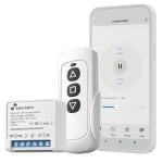 Interruttore Intelligente NIVIAN NVS-SMARTCURTAIN-WR-KIT WiFi con Telecomando RF e App Tuya