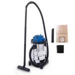 Aspirapolvere Bidone Scheppach Vc25 1200W 25L Inox Funzione Soffio
