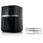 Heißluftfritteuse Bosch Serie 4 MAF462B1 6,1L 2050W Doppelte Heizelemente