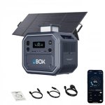 Estación de energía ABOK Ark2800 + PV200 2160 Wh 2800 W LiFePO4 con panel 200 W