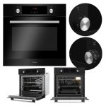 Horno Multifunción Amica EB7541DB FINE 65L 60cm Limpieza Manual A con Grill Negro