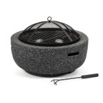 Brasere a carbone Fieldmann FZG 1030G con griglia cromata e coperchio anti-scattili