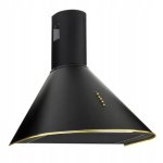 Campana extractora Akpo WK-4 Dandys 50 mixta 50 cm LED negra y dorada