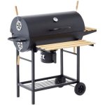 Kohlen-Grill Cookingbox Mike 2 Chromstahlroste Faltbare Seitenbretter 71 x 35 cm