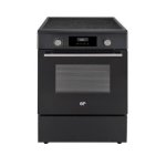 Cuisinière à induction Continental Edison CECI60FPB 65 L 3 zones 9 niveaux noir mat