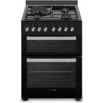 Cuisinière mixte La Germania SM61DFN 3 feux gaz + 1 plaque électrique 2 fours