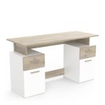 Bureau Demeyere Platon 2 tiroirs verrouillables et 2 portes battantes