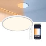 Plafón LED Ksix Levora Smart CCT 40 cm 3.700 Lm 30 W Diseño Ultrafino
