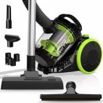 Aspirateur sans Sac Turbotronic CV07 700W 2,5L Filtre HEPA Noir Vert