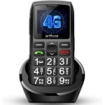 Artfone C1+ 4G Compact Noir Téléphone Portable LTE