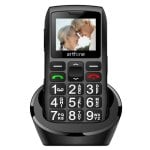 Artfone C1+ 2G 1,77" Clavier Large Bouton SOS Chargeur
