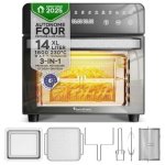 Mini Four Turbotronic AFO14 2-en-1 AirFryer Convection 14L 1800W 18 Programmes Noir