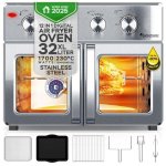 Mini Four Turbotronic AF32MFD 2-en-1 AirFryer 32L 1700W 12 Programmes Gris