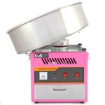 Suikerspinmachine Monster Kukoo Retro roze roestvrij staal