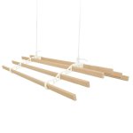 Plafond Droogrek Monster met Katrol 6x2m Latten Ivoor