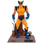 Figura Lobezno Traje Amarillo Con Diorama Wolverine Marvel Articulada 18 Cms