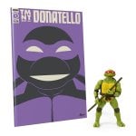 Figura Donatello Tmnt Las Tortugas Ninja Con Cómic Articulada 13,5 Cms