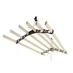 Plafondwasrek Monster met 6 grenen latten 2,4 m zwart