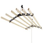 Tendeur de plafond Monster poulie et 6 listons 1,4 m noir