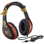 Casque eKids Harry Potter avec limiteur de volume 85 dB, câble jack 3,5 mm, design Quidditch