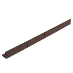 Bordure Flexible MonsterShop Jardin 33,6m Caoutchouc Marron avec Maillet