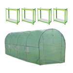 Monster tunnelkas 6x3m met galvaniseerde rekken