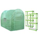 Monster Poly-Tunnel Kas Tuinserre 2 x 3m met Gegalvaniseerde Legborden 19mm