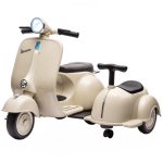 Moto eléctrica infantil Aiyaplay Vespa con asiento lateral y arranque suave