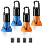 Lanterna de camping LED Lepro Pack 4 Branco Quente