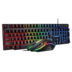Pack clavier et souris gaming T-wolf TF200 rétroéclairé USB noir