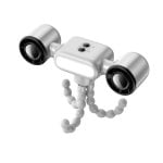 Mini Ventilateur Portable Nobrand Double Tête 3 Vitesses LED USB Blanc