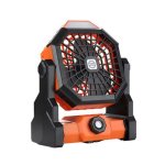 Mini Ventilateur Portable Nobrand 4000 mAh LED USB Silencieux Orange