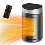 Chauffage Céramique Nobrand Oscillant 1500W Télécommande 3 Vitesses