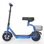Patinete électrique iScooter iK7 250W Autonomie 15km Pneus pleins 8,5 pouces Bleu
