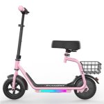 Patinete électrique iScooter iK7 250W Autonomie 15km Pneus pleins 8,5 pouces Rose