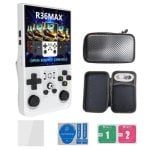 Nobrand R36S MAX Console Retro Portable Linux 128GB 20000 Jeux Blanc