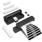 Imprimante Thermique Portable Bluetooth A4 Nobrand Noir avec Batterie Intégrée