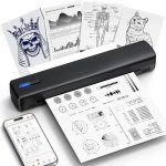 Imprimante thermique Bluetooth portable A4 Nobrand sans encre noire