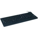 Clavier Générique Azerty Français USB avec Trackball intégré gris compact