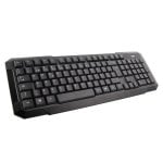 Tastiera TnB KBSCFIRSTPT QWERTY Portoghese Nera con Mouse Ottico