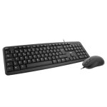 Toetsenbord TnB Kbcombopt bedraad set QWERTY Portugees zwart