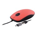 Muis TnB MUSUNSETRD USB-A USB-C 1000 DPI Rood Ambidextrous