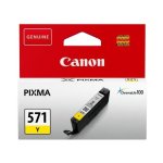 Tintenpatrone Canon CLI-571 Gelb 7 ml für Pixma Drucker