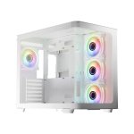 LC-Power Pro-Storm Light Boîtier Gamer Midi-Tower ATX Blanc