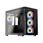 Case PC LC-Power Pro-Storm Dark Gaming Midi-Tower ATX Vetro Temperato