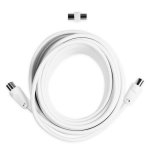 Cavo coassiale EKON 10 m 9,5 mm Bianco