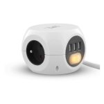 Steckdosenleiste TnB PSBALLWH 3 Steckplätze 16A 3 USB 2.4A weiß