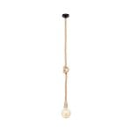Hanglamp Lumit Soga 40W Bruin Touw Ø10 x 50-150 cm