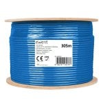 Bobina Cable de Red Ewent Cat6A U/UTP LSZH Azul 305 m