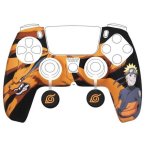 Funda de silicona Konix Naruto DualSense PS5 Negro Gris Naranja